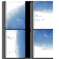 ELMAS Coil Notebook Sea Style B5/A5 Student Planner - Al Masam Stationery LLC