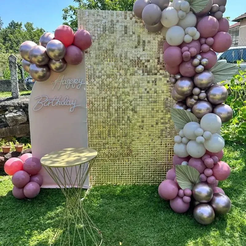 ELMAS Silver Shimmer Wall Backdrop Panels for Events - Al Masam Stationery LLC