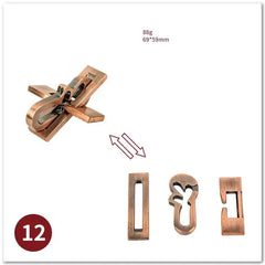 ELMAS Classic IQ Metal Brain Magic Puzzles Game Toys - Al Masam Stationery LLC