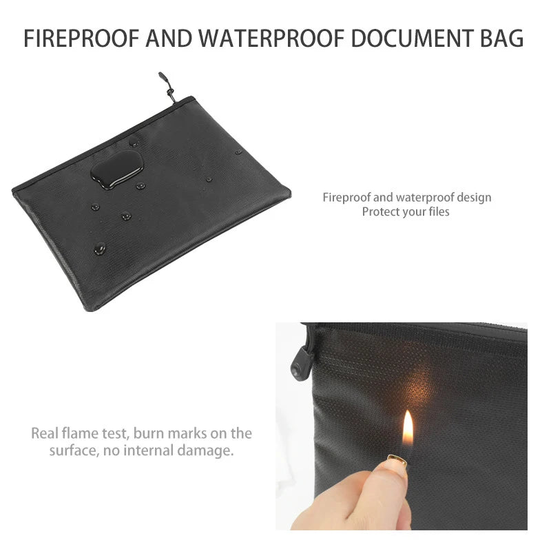 ELMAS Fireproof Waterproof Document Storage Organizer Bag - Al Masam Stationery LLC