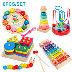 ELMAS Montessori Wooden Puzzles for Kids Early Learning - Al Masam Stationery LLC