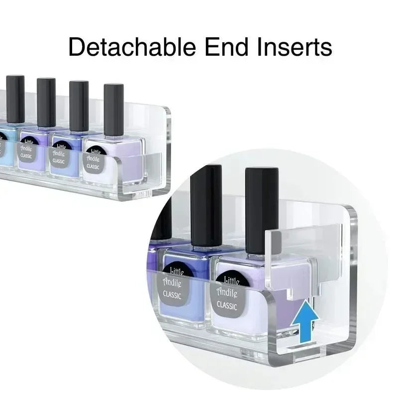 ELMAS 2/4/6 Layer Nail Polish Display Rack Acrylic Holder - Al Masam Stationery LLC