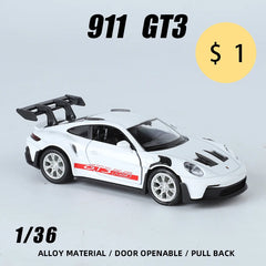 ELMAS 1:36 Porsche 911 GT3 RS Metal Diecast Supercar Toy - Al Masam Stationery LLC
