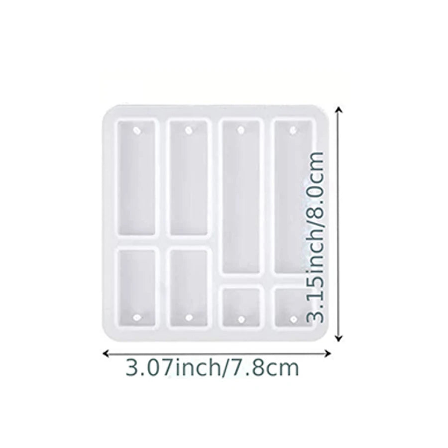 ELMAS DIY Square Earrings Molds for Crystal Jewelry Making - Al Masam Stationery LLC