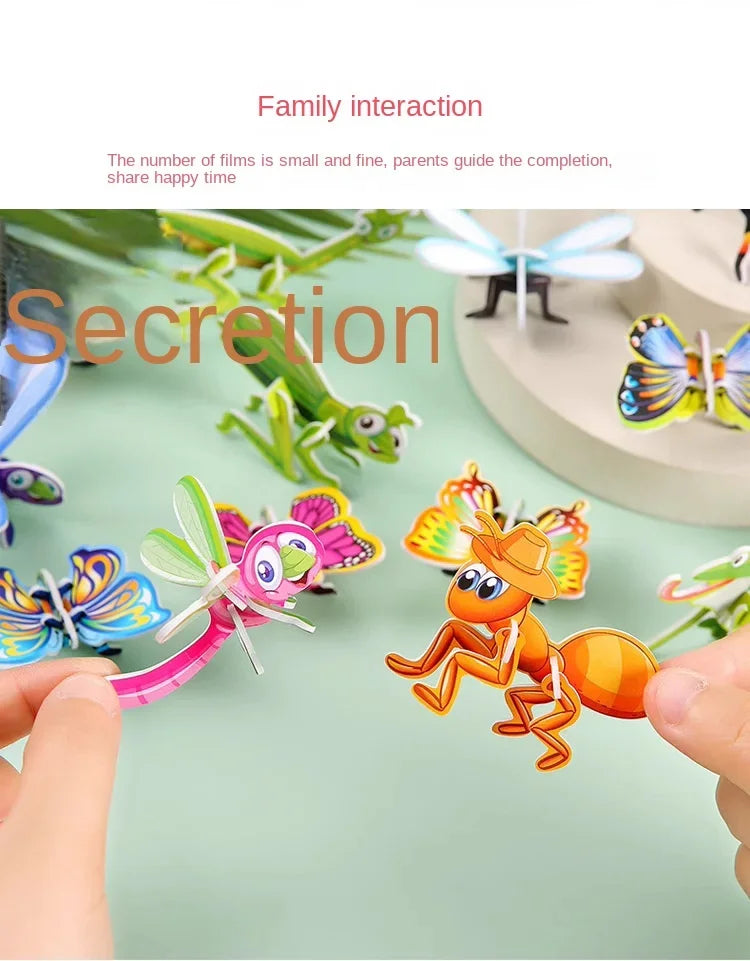 ELMAS: 12-24Pcs 3D Animals Foam Puzzle For Kids - Al Masam Stationery LLC