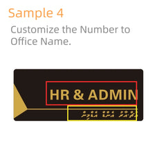 ELMAS Acrylic Modern Door Plate Customize House Number - Al Masam Stationery LLC