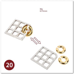 ELMAS Classic IQ Metal Brain Magic Puzzles Game Toys - Al Masam Stationery LLC