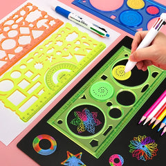 ELMAS Creative Spirograph Stencils for Kids