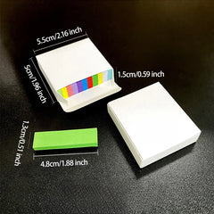 ELMAS Small Sticky Note Packs - 550 Bright Colors Memo - Al Masam Stationery LLC
