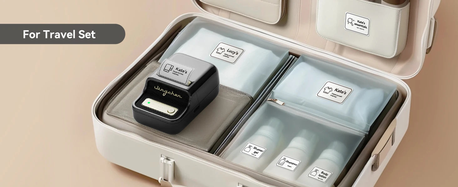 ELMAS Wireless Mini Thermal Label Printer for Home & DIY - Al Masam Stationery LLC