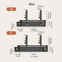 ELMAS No Drilling Under Desk Cable Management Tray - Al Masam Stationery LLC
