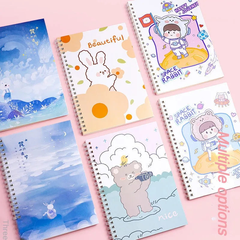 ELMAS Cute A5 Coil Notebook for Stylish Students - Al Masam Stationery LLC