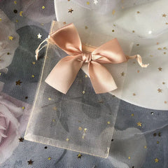 ELMAS 50/100Pcs Multicolor Organza Bags With Bow - Al Masam Stationery LLC