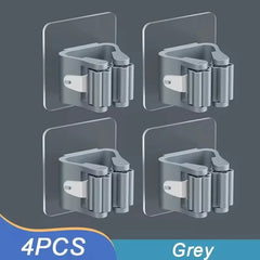 ELMAS Mop Hanger 4 Pack Broom Holder Wall Mount Storage - Al Masam Stationery LLC