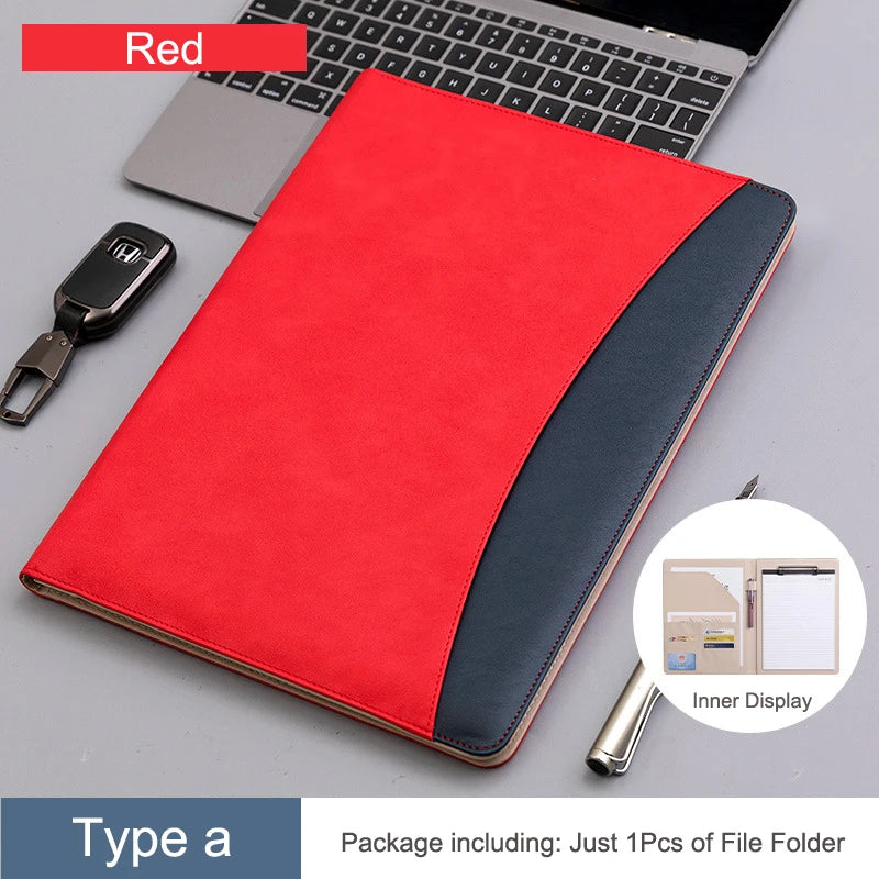 ELMAS Elegant A4 PU Leather Clipboard Folder for Office - Al Masam Stationery LLC