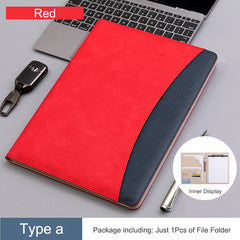 ELMAS Elegant A4 PU Leather Clipboard Folder for Office