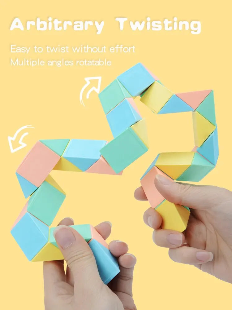 ELMAS Magic Snake Cube Blocks 3D Puzzle STEM Toy - Al Masam Stationery LLC