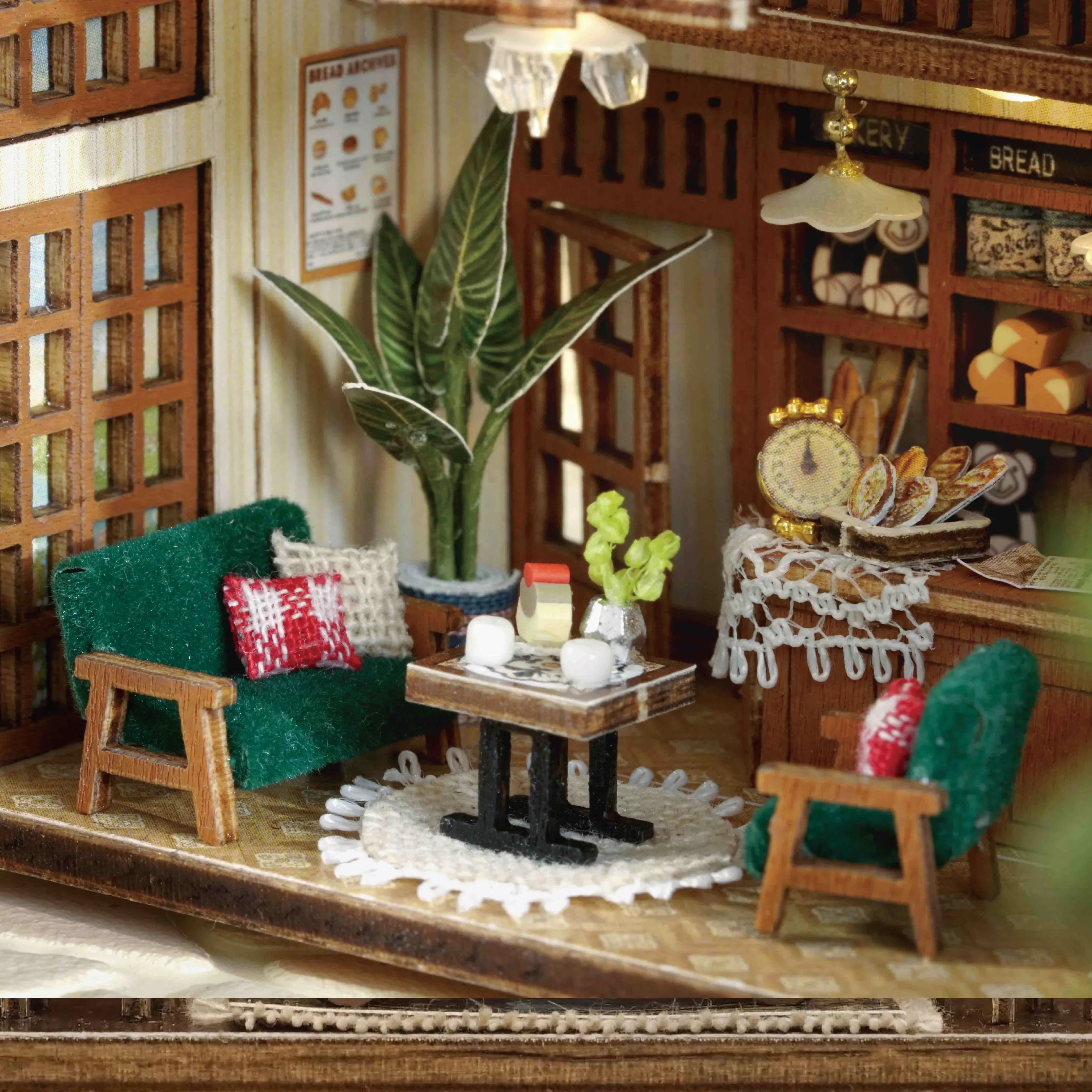 ELMAS Enchanting DIY Mini Dollhouse with LED Lights - Al Masam Stationery LLC