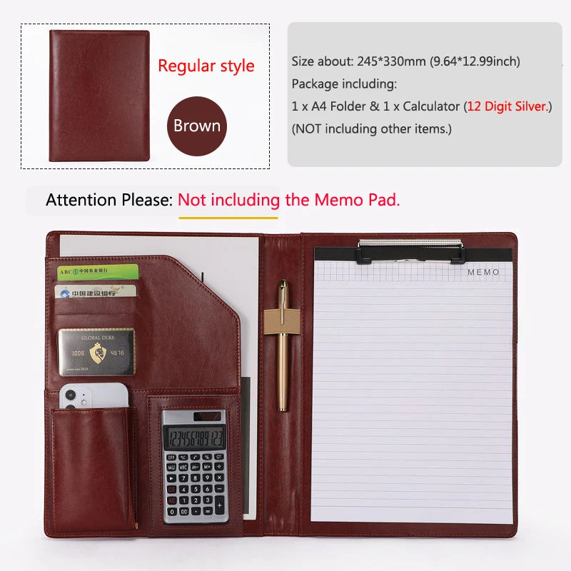 ELMAS Executive Leather Padfolio for Professionals - Al Masam Stationery LLC