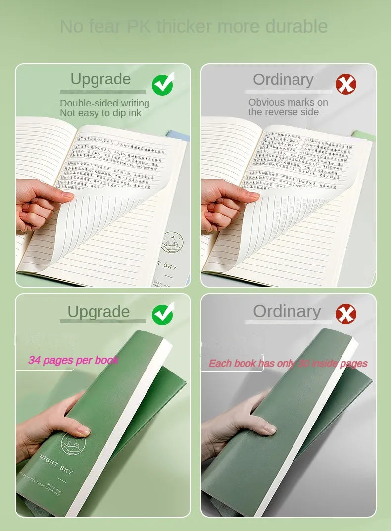 ELMAS 5pcs Mori Style A5 Notepad Retro Student Book - Al Masam Stationery LLC