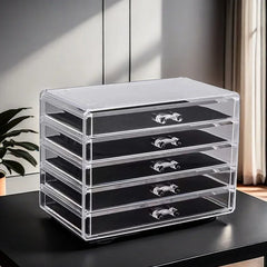 ELMAS Large Capacity Acrylic Cosmetic Storage Box Organizer - Al Masam Stationery LLC