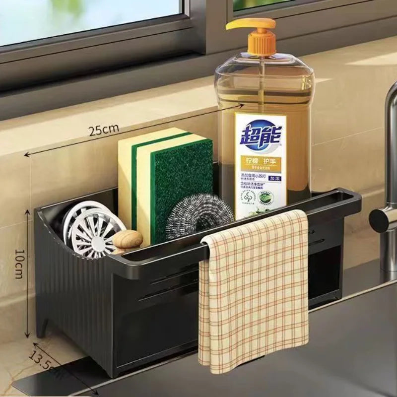 ELMAS Automatic Drainage Sink Storage Rack Organizer - Al Masam Stationery LLC