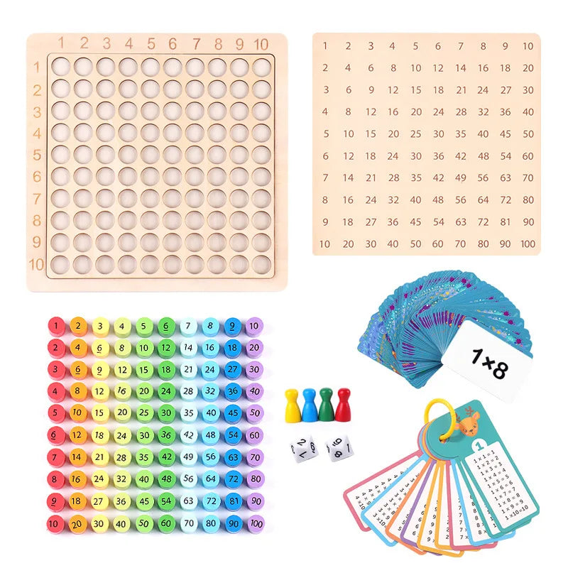 ELMAS - 99 Multiplication Board Game for Kids Learning - Al Masam Stationery LLC