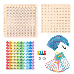 ELMAS - 99 Multiplication Board Game for Kids Learning