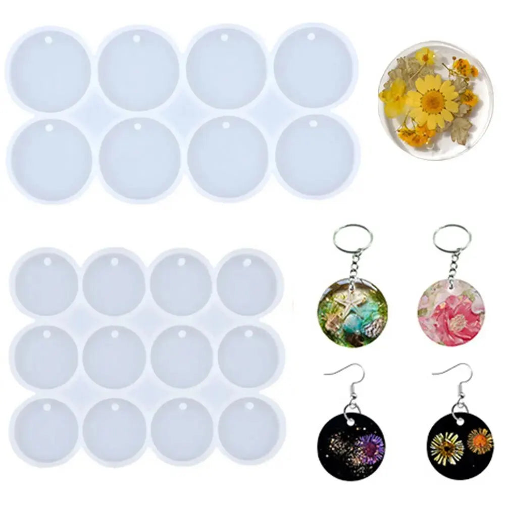 ELMAS Round Silicone Mould for DIY Jewelry Making Accessories - Al Masam Stationery LLC