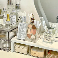 ELMAS Transparent Acrylic 3-5 Grid Makeup Organizer Box - Al Masam Stationery LLC