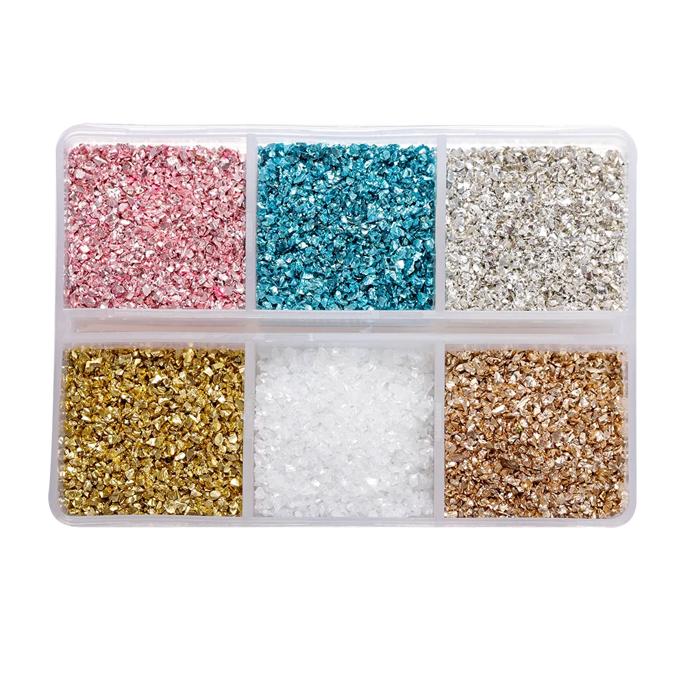 ELMAS Crushed Glass Stones for DIY Resin Crafts & Nail Art - Al Masam Stationery LLC