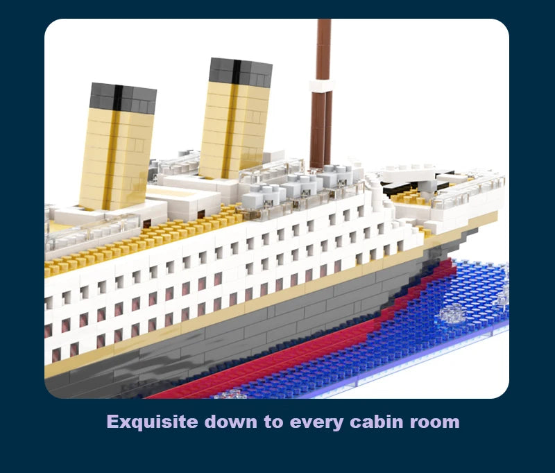 ELMAS Titanic Building Block Puzzle Toy for Kids - Al Masam Stationery LLC
