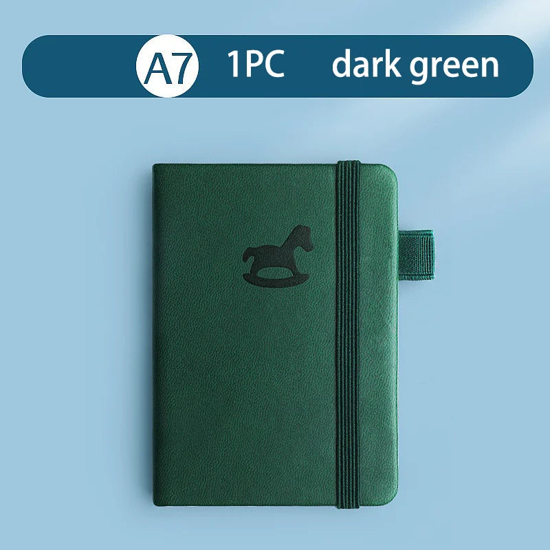 ELMAS Mini Book A7 Portable Leather Waterproof Notebook - Al Masam Stationery LLC