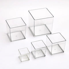 ELMAS Cube Acrylic Fully Transparent Display Box - Al Masam Stationery LLC