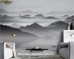 ELMAS Custom 3D Wallpaper Mural Black White Mood Decor - Al Masam Stationery LLC