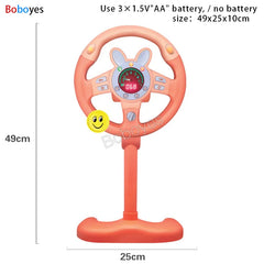 ELMAS Infant Shining Electric Steering Wheel Toy for Kids - Al Masam Stationery LLC