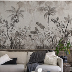 ELMAS Custom French Retro Rainforest Wallpaper Mural - Al Masam Stationery LLC