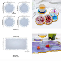 ELMAS Three-Layer Silicone Crystal Mold for Resin Art Decor - Al Masam Stationery LLC