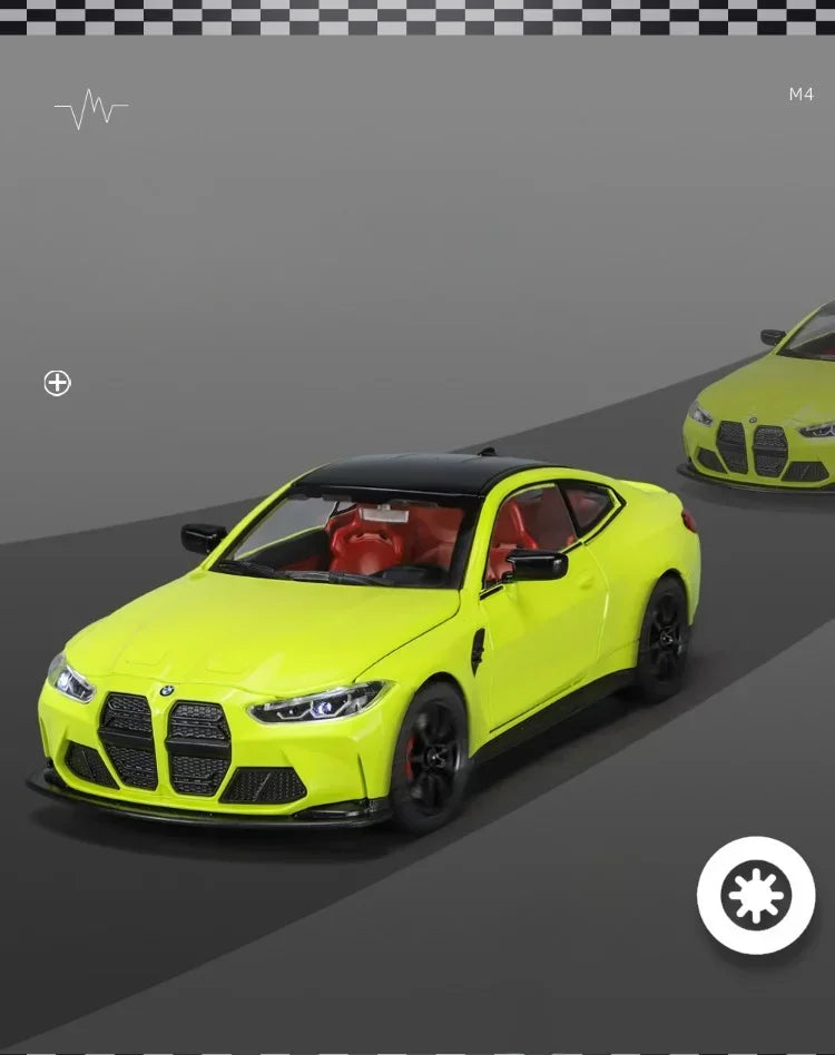 ELMAS BMW M4 Alloy 1:24 Scale Diecast Toy Car Gift - Al Masam Stationery LLC