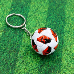 ELMAS Trendy Leather Football Keychain for Sports Lovers