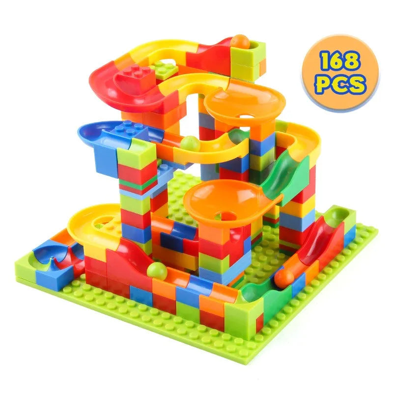 ELMAS Creative Marble Run Building Blocks Set - Al Masam Stationery LLC