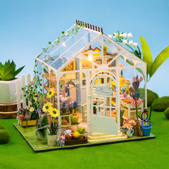 ELMAS Enchanting 3D Flower House Dollhouse Kit