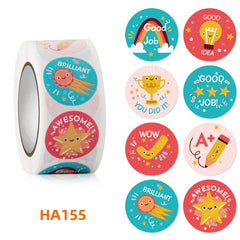 ELMAS Vibrant Animal Stickers for Praise & Rewards