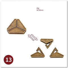 ELMAS Classic IQ Metal Brain Magic Puzzles Game Toys - Al Masam Stationery LLC