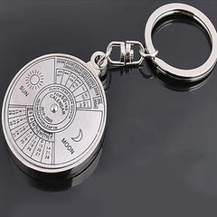 ELMAS Timeless Silver Alloy Perpetual Calendar Keychain