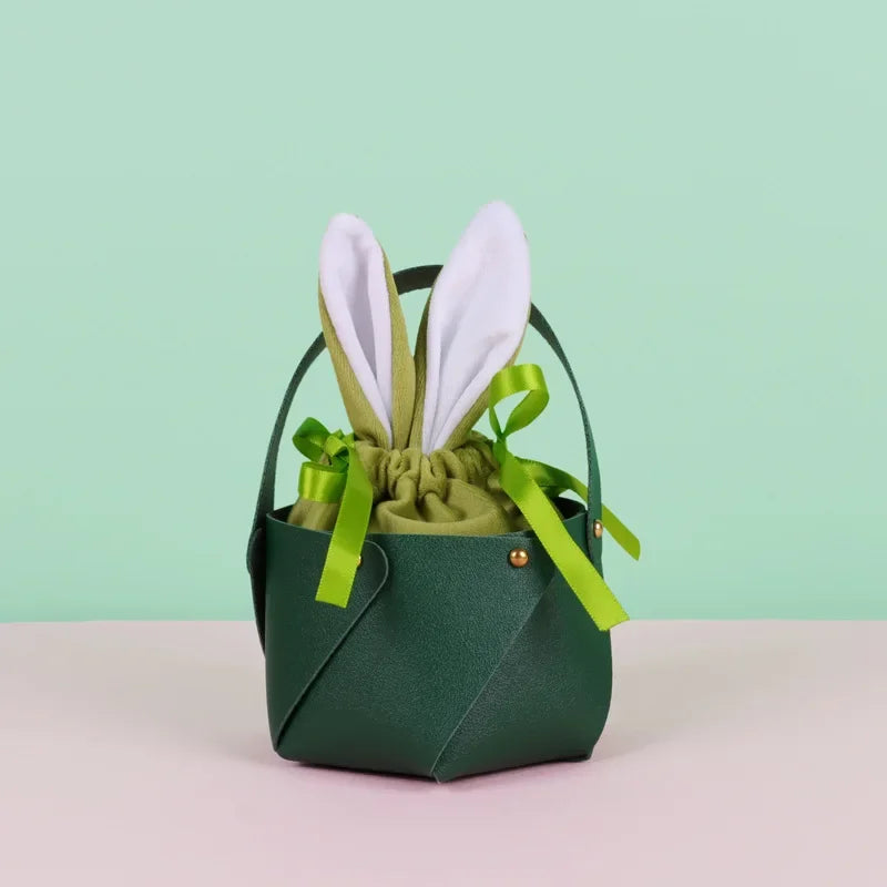 ELMAS Rabbit Leather Gift Bags For Easter Party Decor - Al Masam Stationery LLC