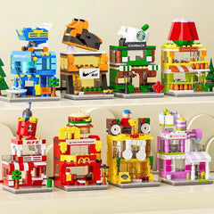 ELMAS Creative Mini City Street Model for Kids' Fun