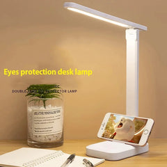 ELMAS Touch Dimmable LED Foldable Desk Lamp with USB Charging