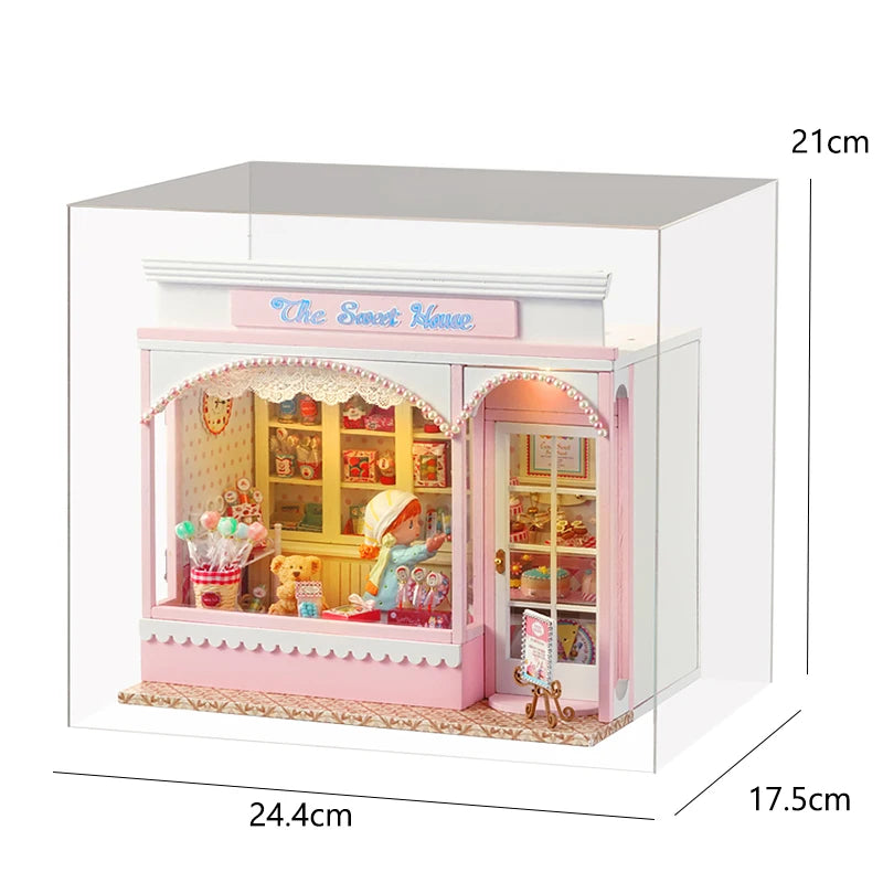 ELMAS Enchanting DIY Mini Dollhouse with LED Lights - Al Masam Stationery LLC