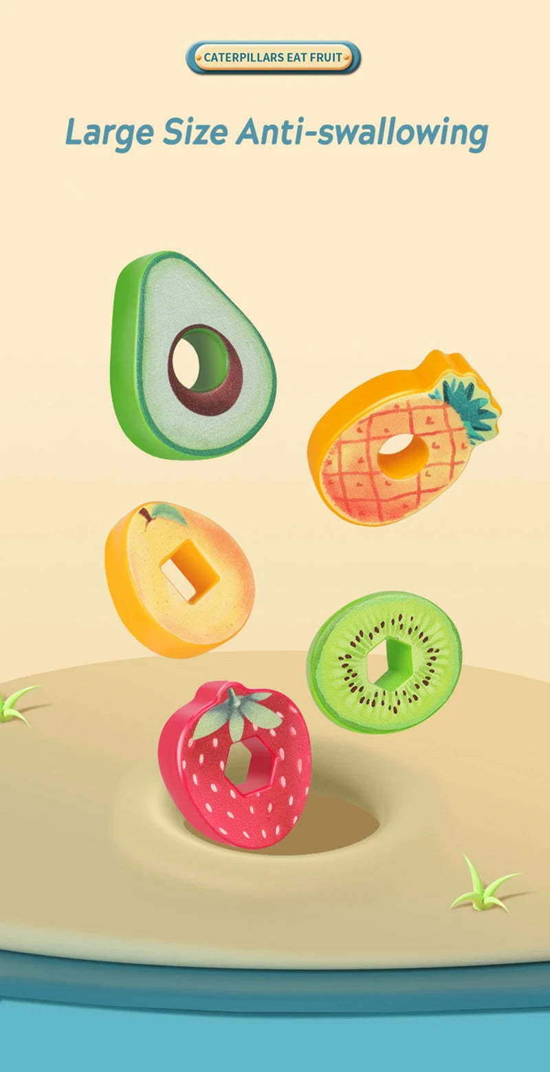 ELMAS Fruit Shape Montessori Threading Toys for Kids - Al Masam Stationery LLC